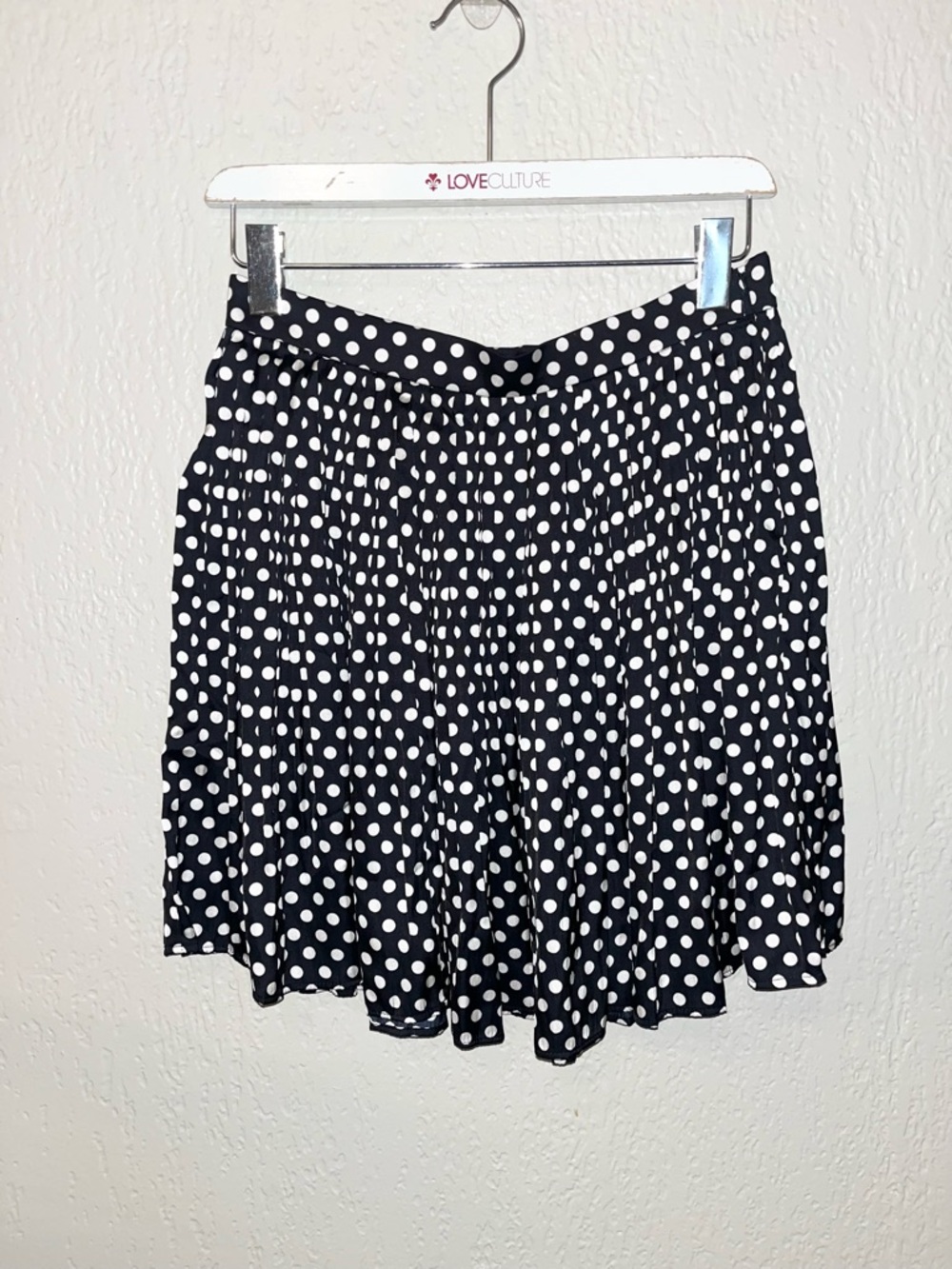 J. Crew Black & White Polka Dot Skater Skirt SZ- 4